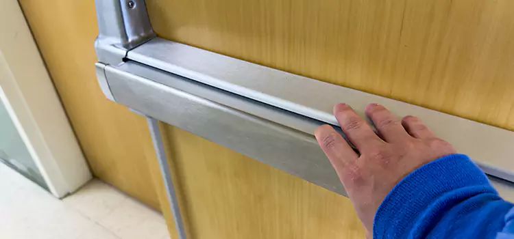 Installing a Push Bar on a Door Woodlawn